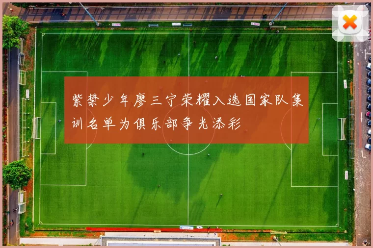 紫禁少年廖三宁荣耀入选国家队集训名单为俱乐部争光添彩
